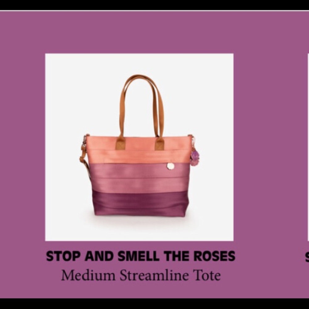 DISO stop and smell the roses mini streamline tote